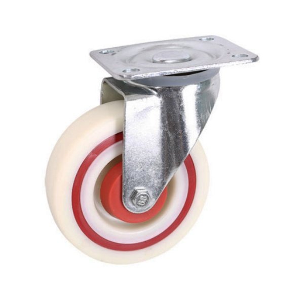 Sandwich White Nylon Casters