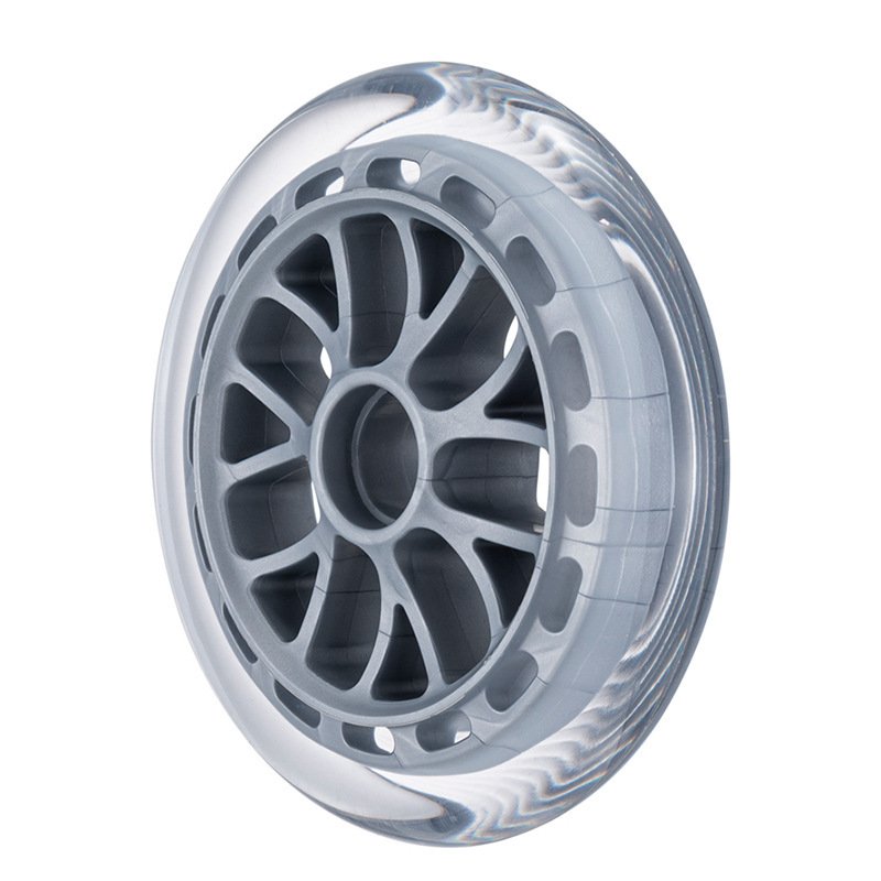 Transparent Office Chair Grey Wheels