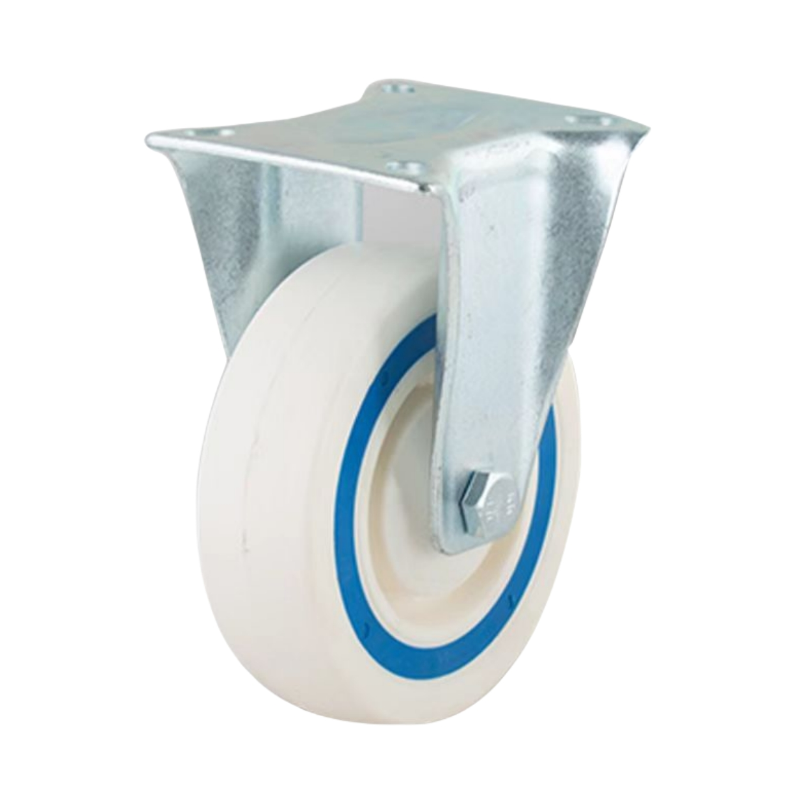 White & Blue PP+TPR Sandwich Casters