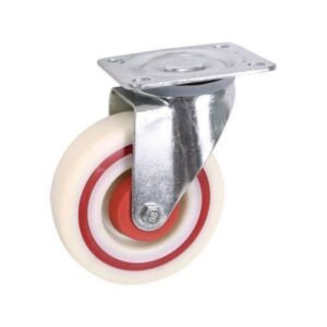 White & Red Nylon Sandwich Casters