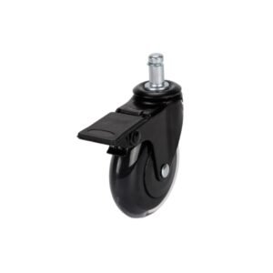 Transparent Black Office Chair Casters