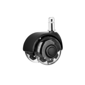 Transparent Black Office Twin Wheel Casters