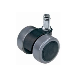 Small Wheels PU Soft Twin Wheel Casters
