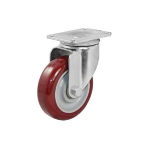 Red PU Casters