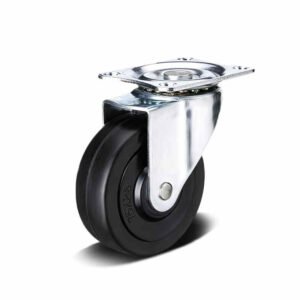 40-125mm Hard Rubber/PP/Cast Iron Apparatus Castor – Top Plate – Swivel