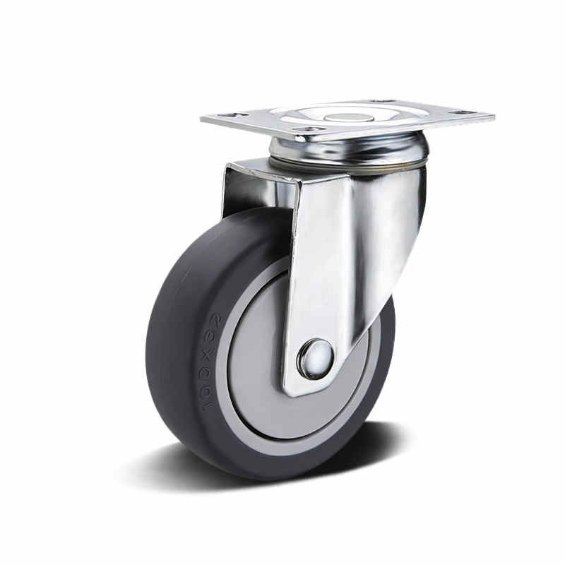 50-100mm TPR/PU/PP Medium Duty Apparatus Castor – Top Plate – Swivel