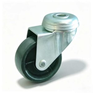 Grey TPR/Black PP Bolt Hole Furniture Castor with PP Core, 25-50mm, 15-35kg Load with TPR and PP Options