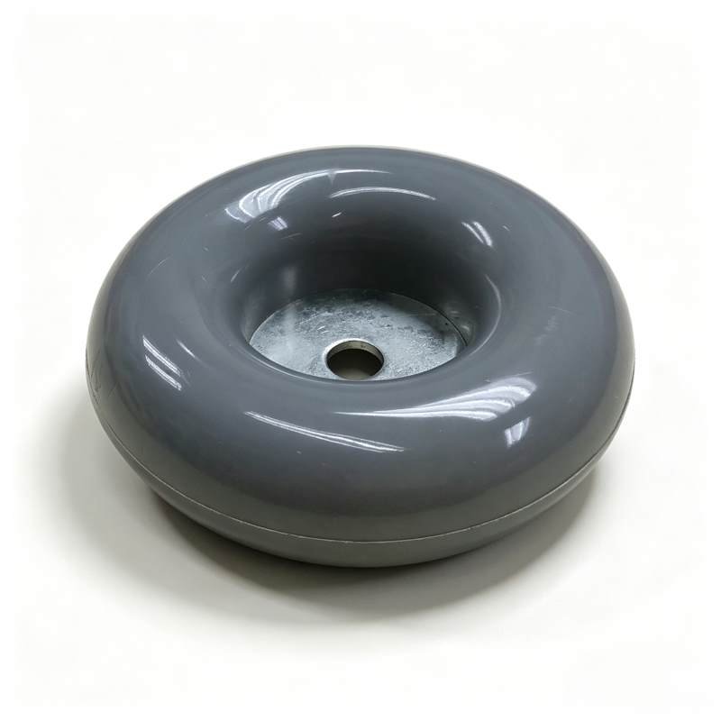 End bumper ,Φ3-1/4 with steel, insert for Φ5/16“ mounting bolt