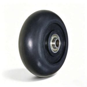 50-100mm Black PU Wheel – Ball Bearing