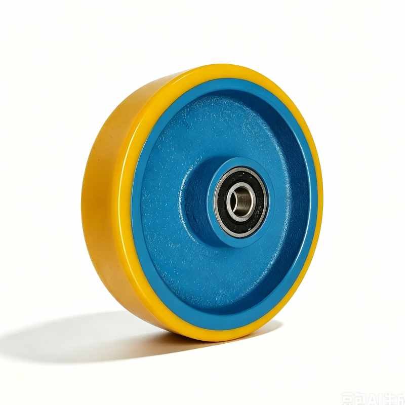 125-250mm Orange PU/Cast Iron Core Wheel – Ball Bearing – New Series