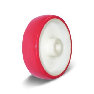80-200mm White PU/PA Core Wheel – Plain Bearing