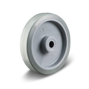80-200mm Grey Elastic Rubber/PP Core Wheel – Roller Bearing