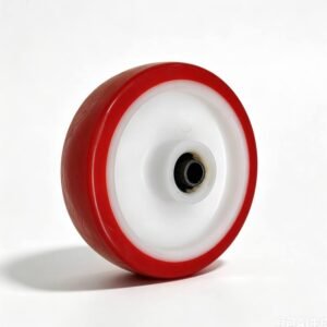 100-125mm Red PU/PA6 Core Wheel – Roller Bearing – New Series