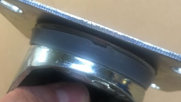 Industrial castor dust-ring
